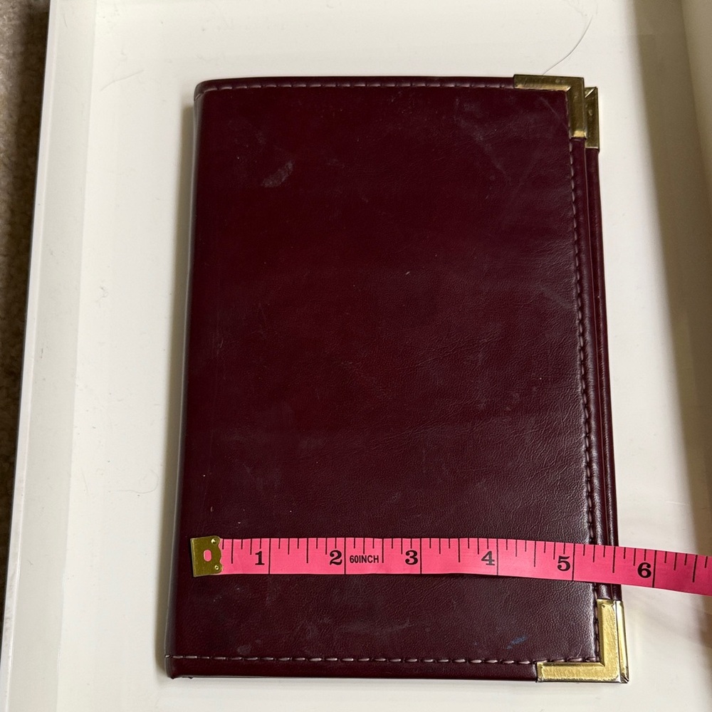 Stafford Burgundy Leather Cover